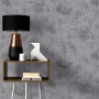 Erismann Vliestapete Imitations 2 Beton Schwarz, graue Wandtapete mit Betonoptik im Wohnraum.