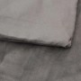 Graue vidaXL Gewichtsdecke (152x203 cm, 7 kg) mit abnehmbarem Bezug aus Stoff.