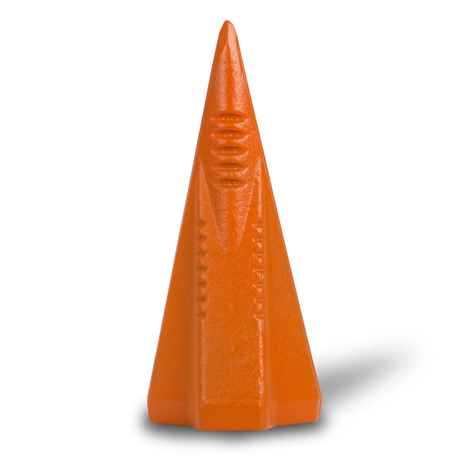 EBERTH Spaltkeil (Spaltgranate) aus Stahl, orange, für Holzspalter. Zubehör für Kamine & Öfen.