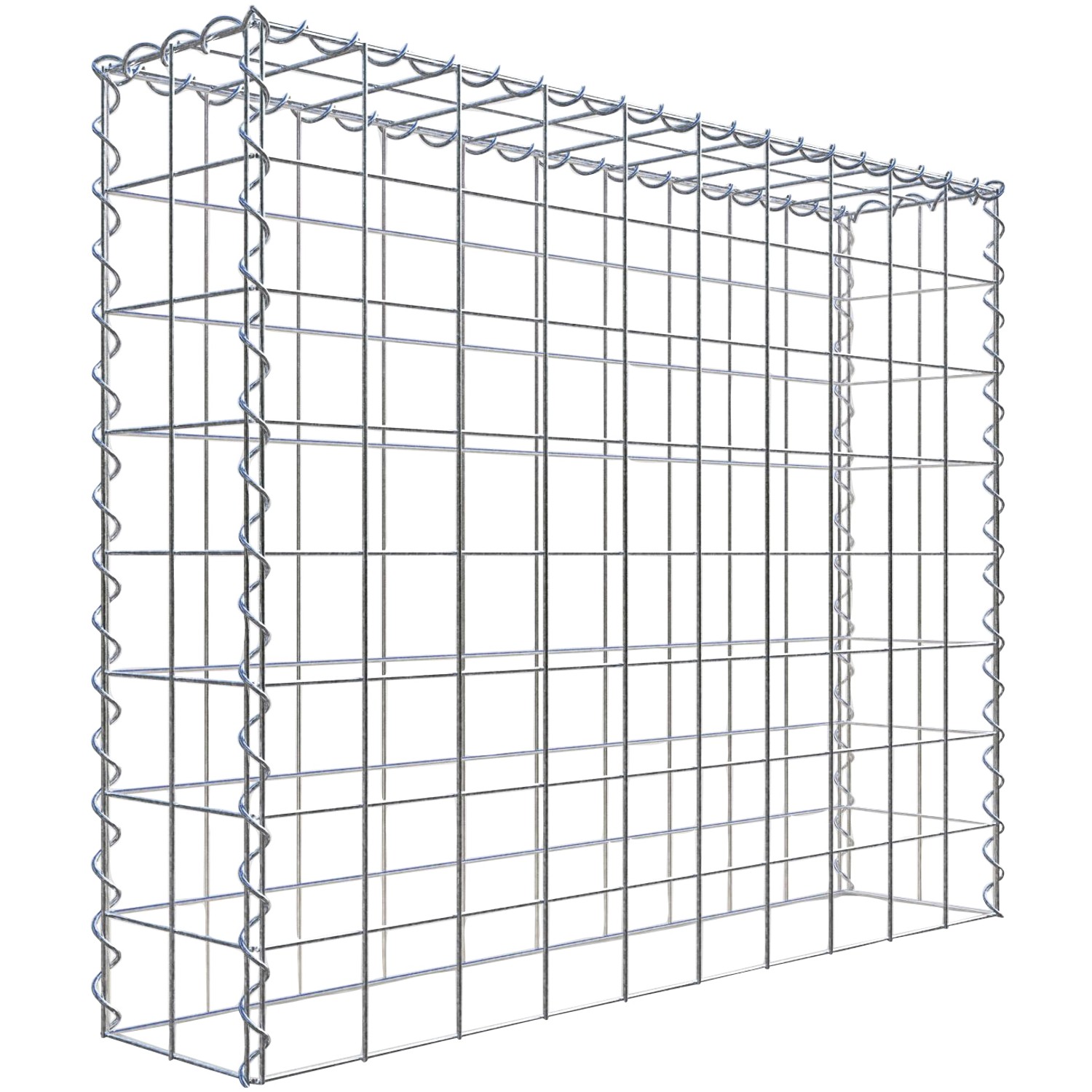 Gabiona Gabione-Anbaukorb Typ 3 80 x 100 x 20 cm Maschenw 10 x 10 cm