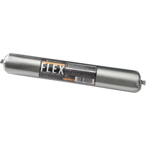 Silberne Kartusche Anschluss- und Flächenkleber EPDM Flexibel, 600ml für Bauabdichtungen.