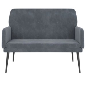 vidaXL Sitzbank Dunkelgrau 108x79x79 cm Samt 351415