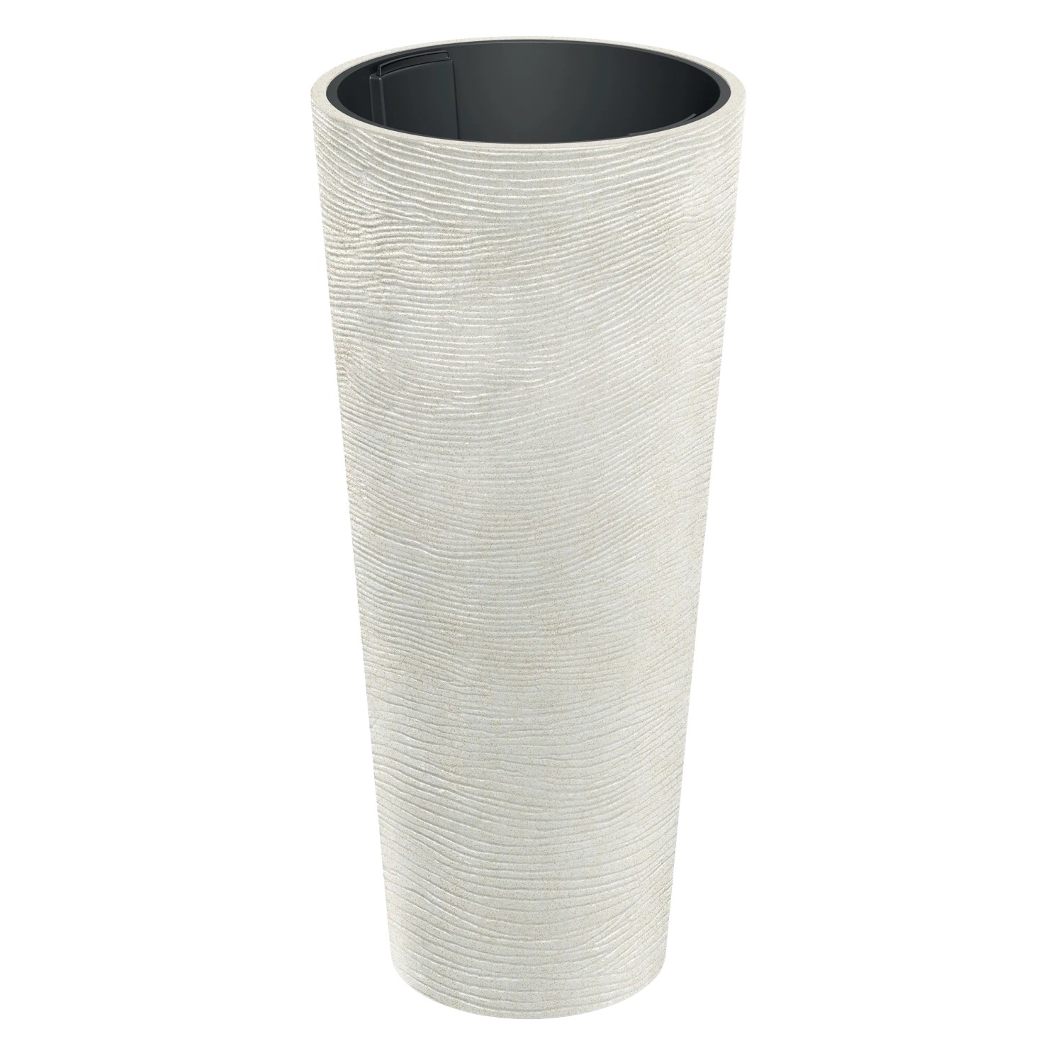 Prosperplast Blumentopf Tubra Schlank Ø 48 cm x 105 cm Sandschwarz