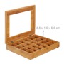 Relaxdays Kapselbox Bambus Natur mit 24 Fächern 5,5 cm x 30 cm x 25 cm 800 g_5
