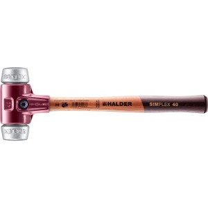 Halder Simplex Schonhammer Ø 40 mm Weichmetall mit Tempergussgehäuse