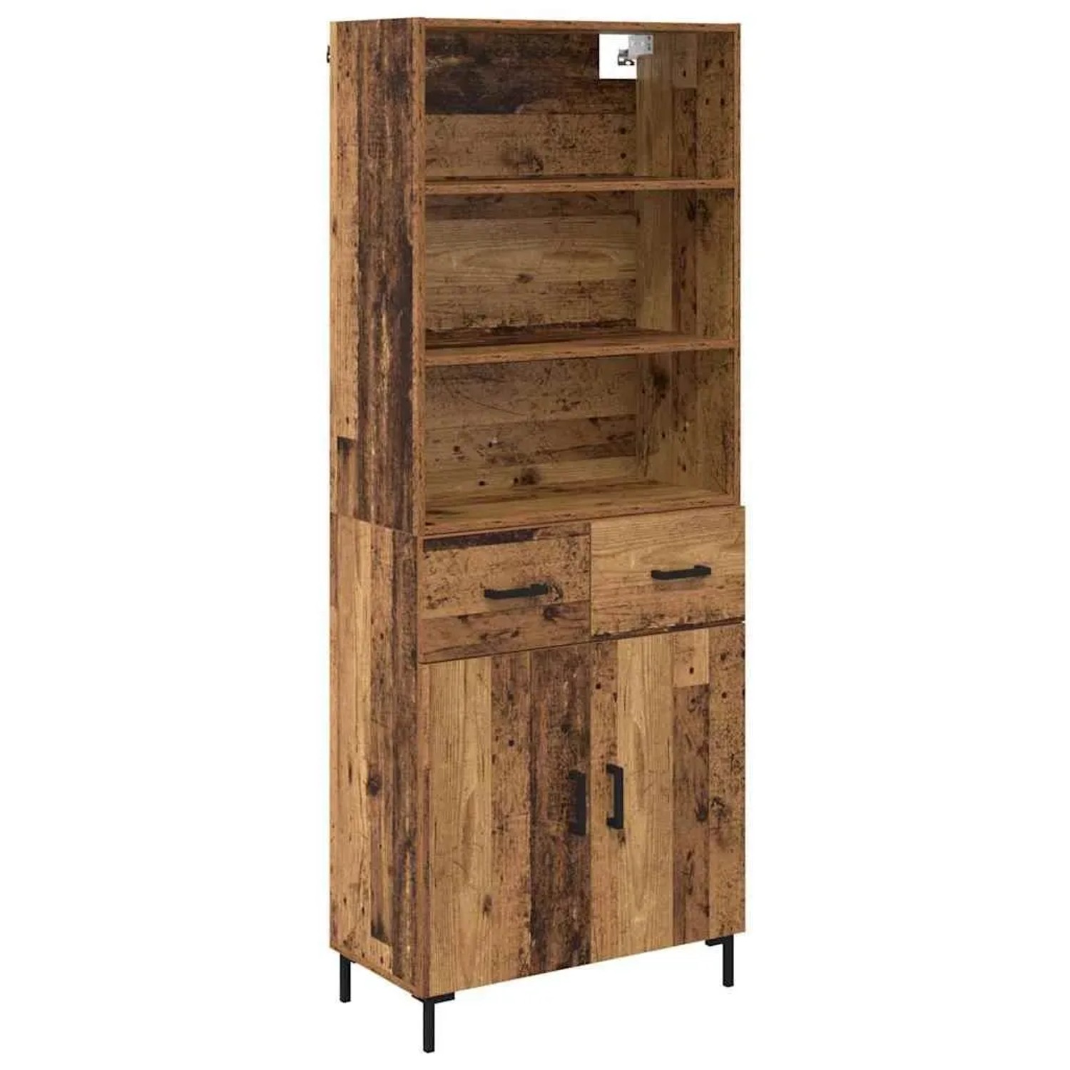 vidaXL Highboard Altholz 69,5 x 34 x 180 cm Holzwerkstoff 3415733 günstig online kaufen