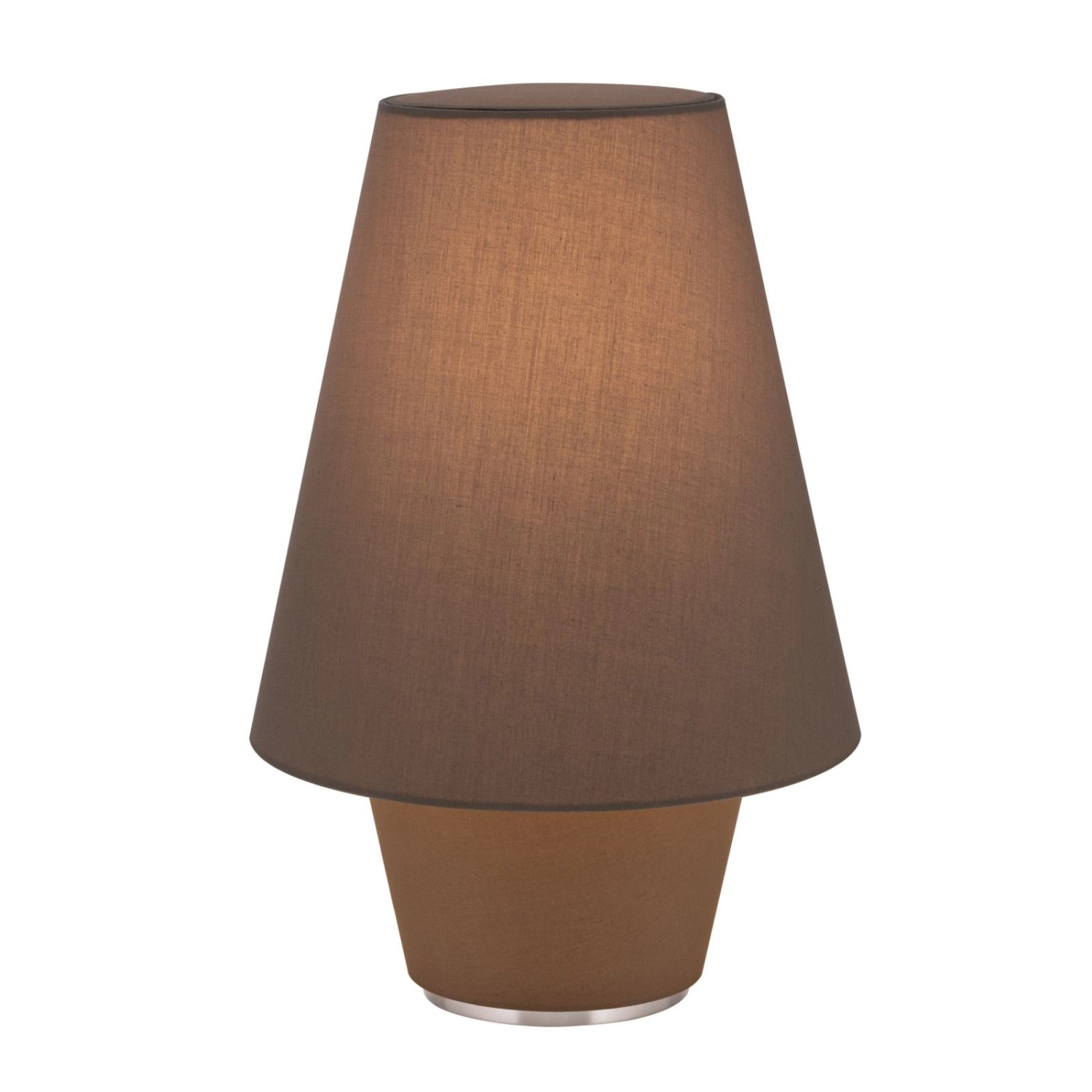 Orion Leuchten Tischleuchte Twins Large 1 x E27 Braun günstig online kaufen
