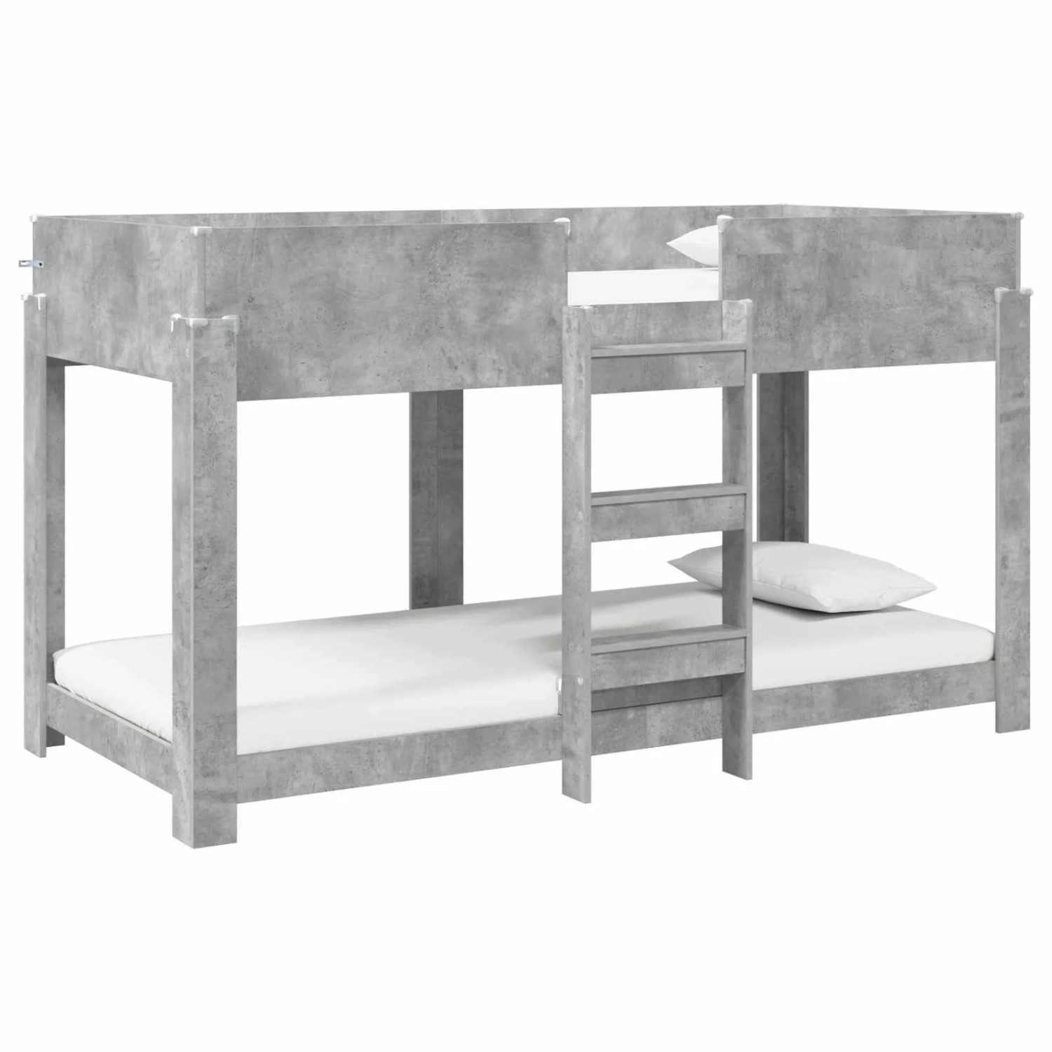 vidaXL Etagenbett für Kinder Beton Grau 90 x 200 cm Holzwerkstoff 3410526 günstig online kaufen