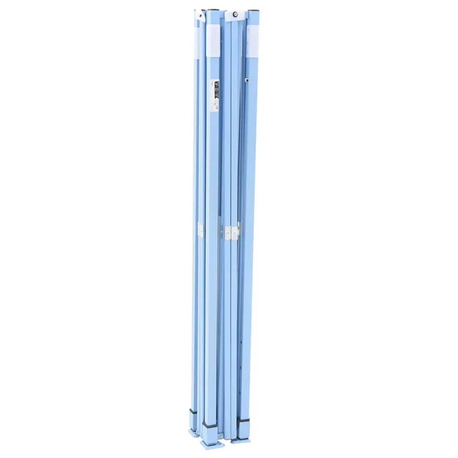 Zusammengefaltetes, blaues Partyzelt von vidaXL, ideal für den Transport und die Lagerung.