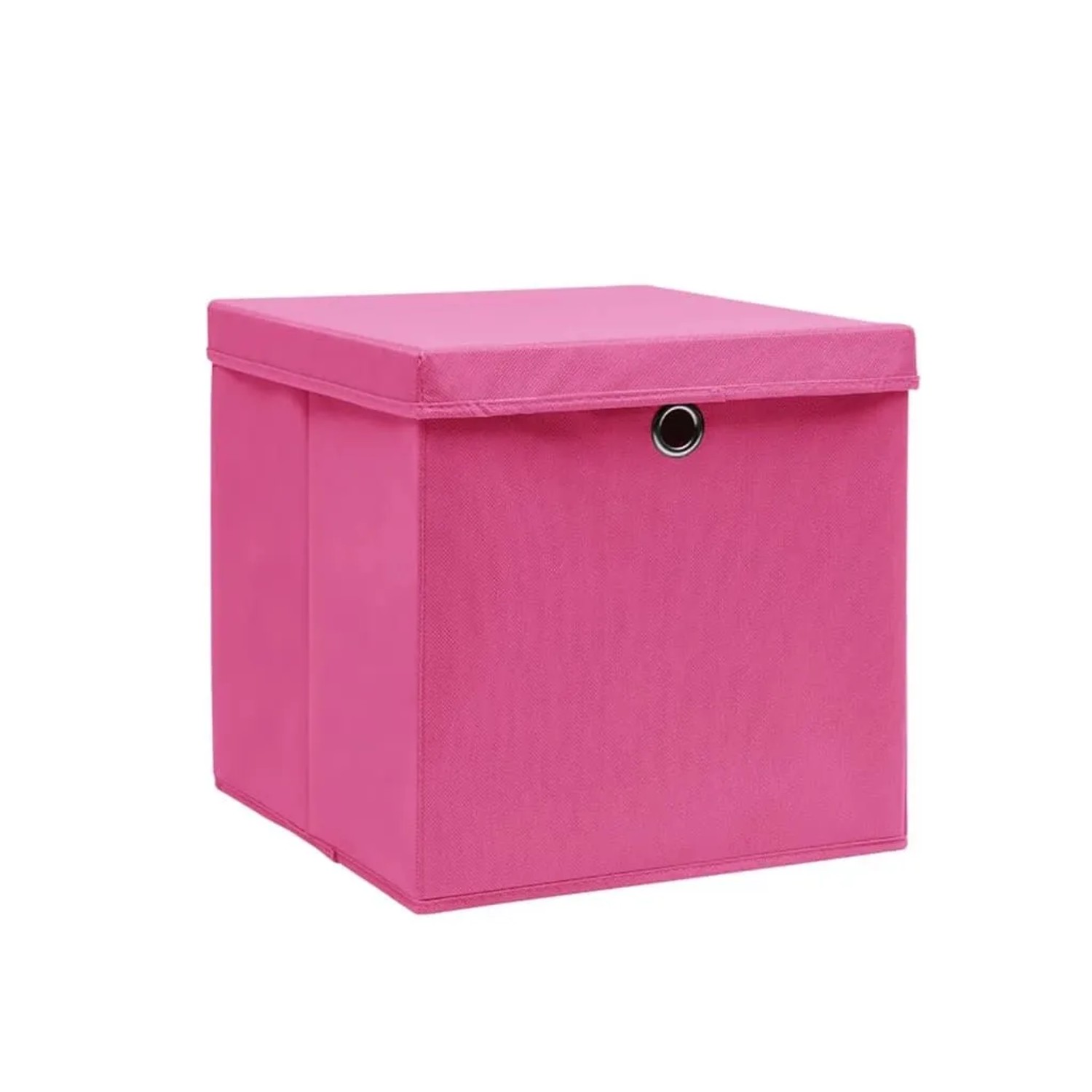 vidaXL Aufbewahrungsboxen mit Deckeln 10 Stk 28x28x28 cm Rosa 325206