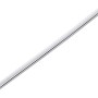 Chrombeschichtetes Kupferrohr, Ø 10 mm x 300 mm, für Sanitärinstallationen.