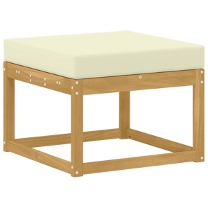 vidaXL Outdoor Hocker Massivholz Akazie Weiß 901453