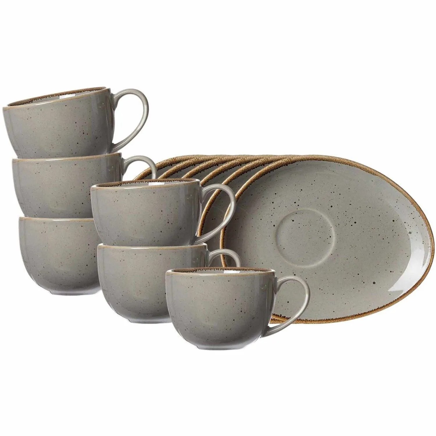 Ritzenhoff & Breker Taste Kaffeetasse mit Untertasse 200 ml 6er Set