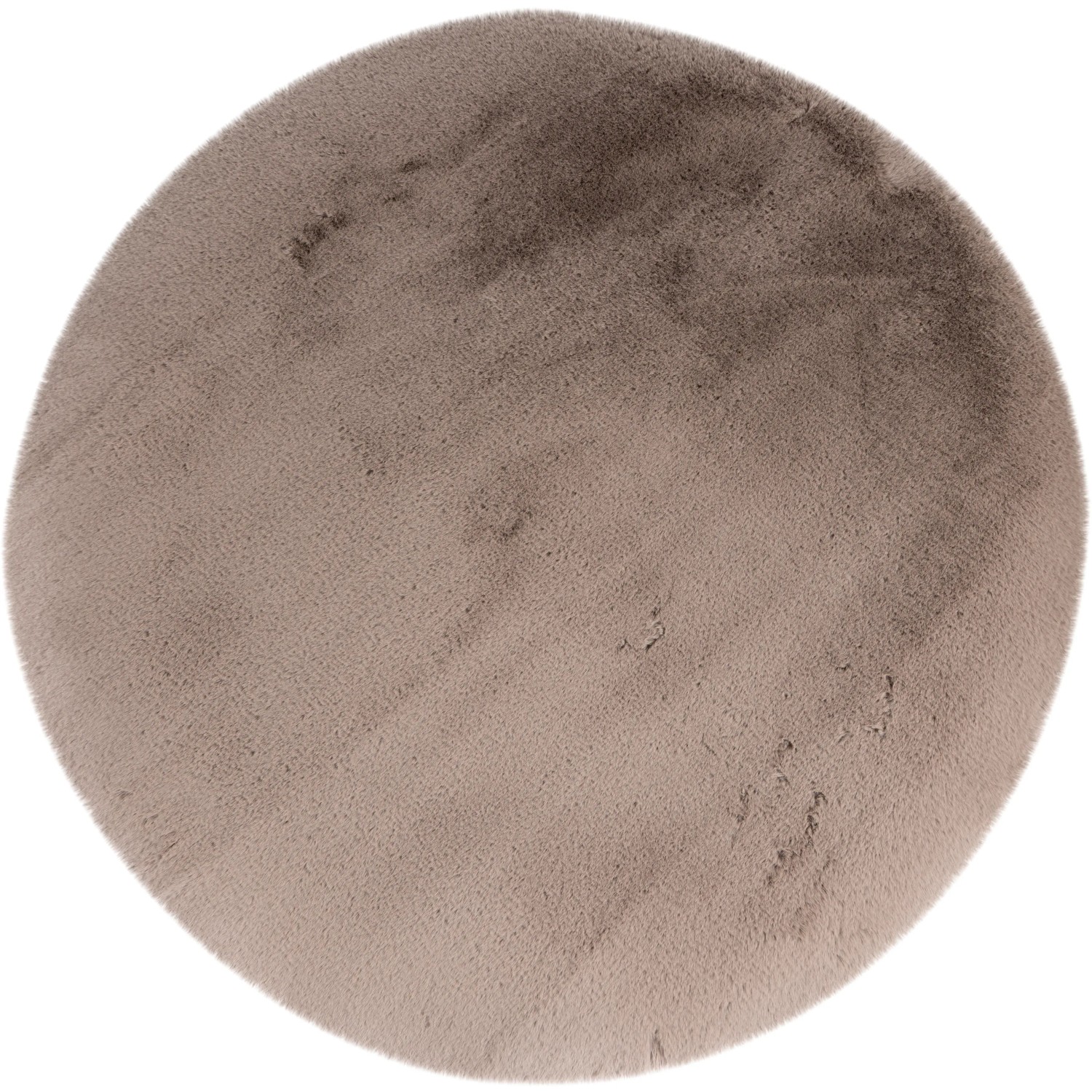 Lalee Teppich Rund Heaven 120 cm Taupe kaufen bei OBI