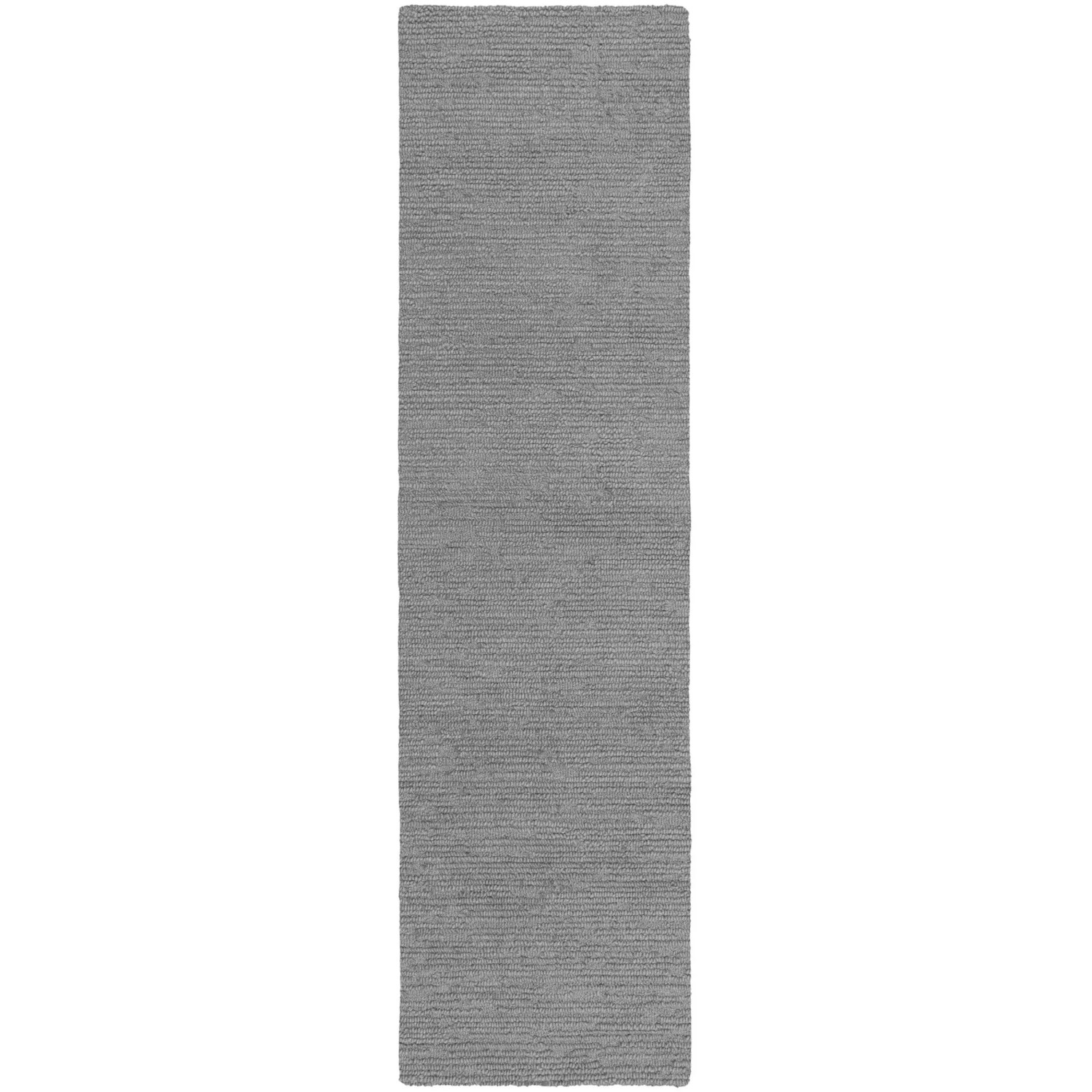 Flair Rugs Wollteppich Harris Boucle 80 cm x 230 cm Grau