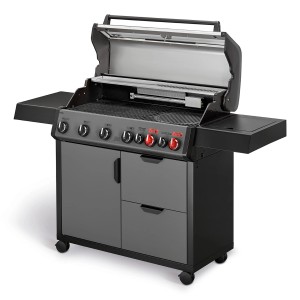 Enders Gasgrill Hyde 6 Sikr Turbo mit 6 Brennern, Turbo Zone und Unterschrank.