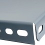 Metall-Boden (60x30 cm) für Regalsystem, grau, mit Löchern für Schrauben.