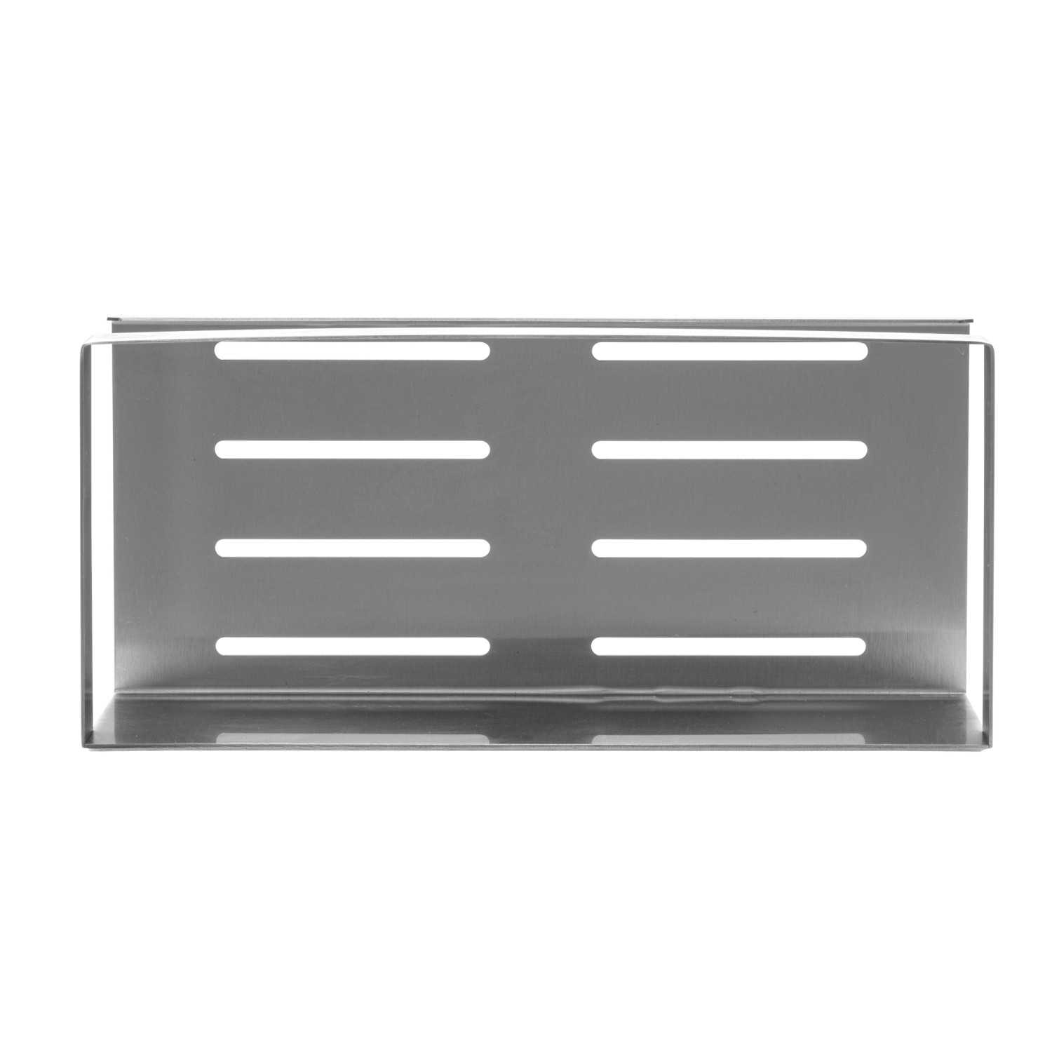 Schöner Wohnen Wandablage Meleto, Edelstahl, matte Optik, mit Schlitzen.