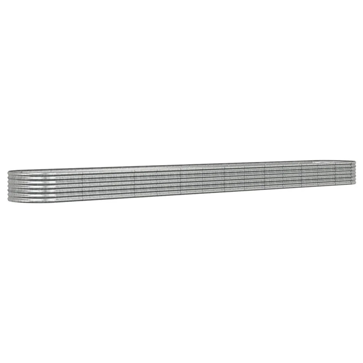 Furnicato Hochbeet Verzinkter Stahl 620x80x36 Cm Silbern