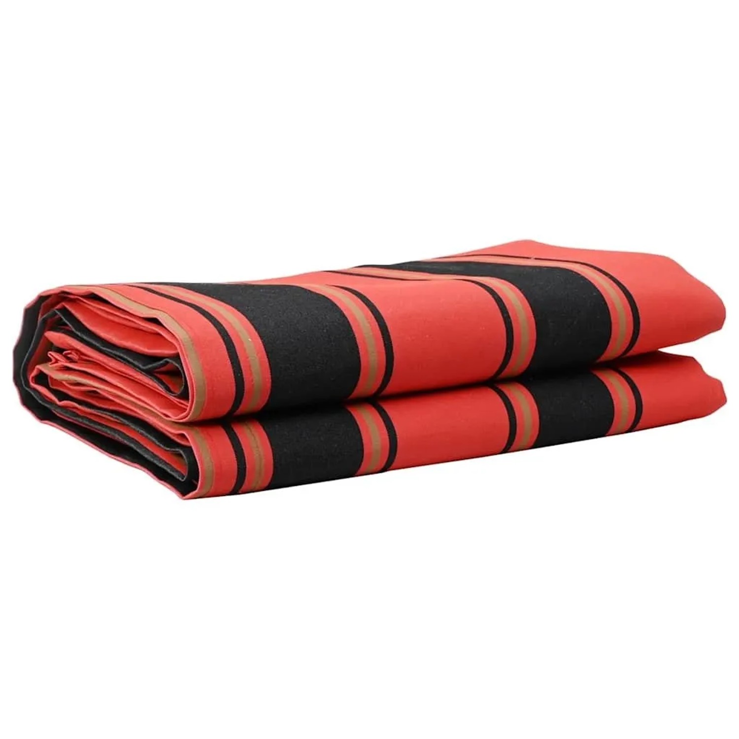 vidaXL Markisenersatz Orange und Schwarz 1000 x 160 cm 42000817