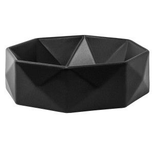 ML-Design Handwaschbecken, Keramik, Schwarz Matt, Diamant Design, rund, 42x13,5cm.