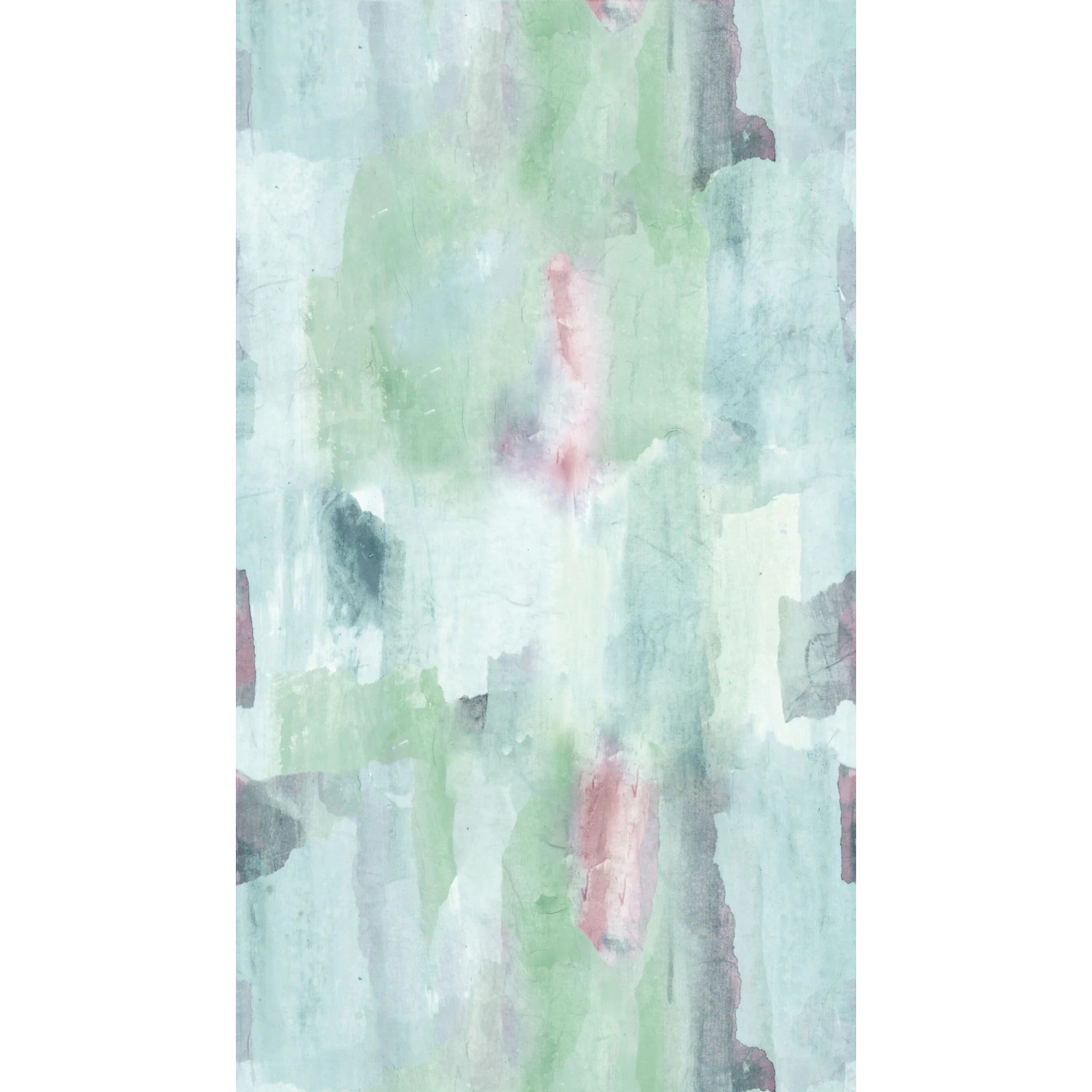 PROFHOME 782071-GU Fototapete Aquarell-Stil Matt Grün Rosa Blau 1,59 m x 2,8 m