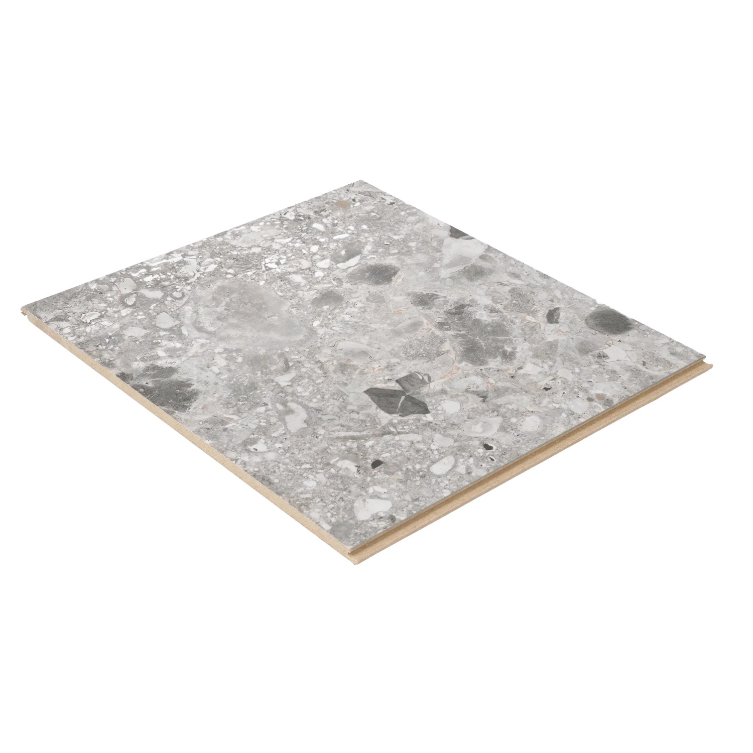 Egger Laminatmuster NatureSense Aqua ELF021 Triestino Terrazzo 297 x 327 mm Grau