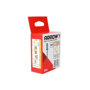 Packung Arrow Blindniete RA, Alu, Ø 5 mm x 12 mm, 50 Stück