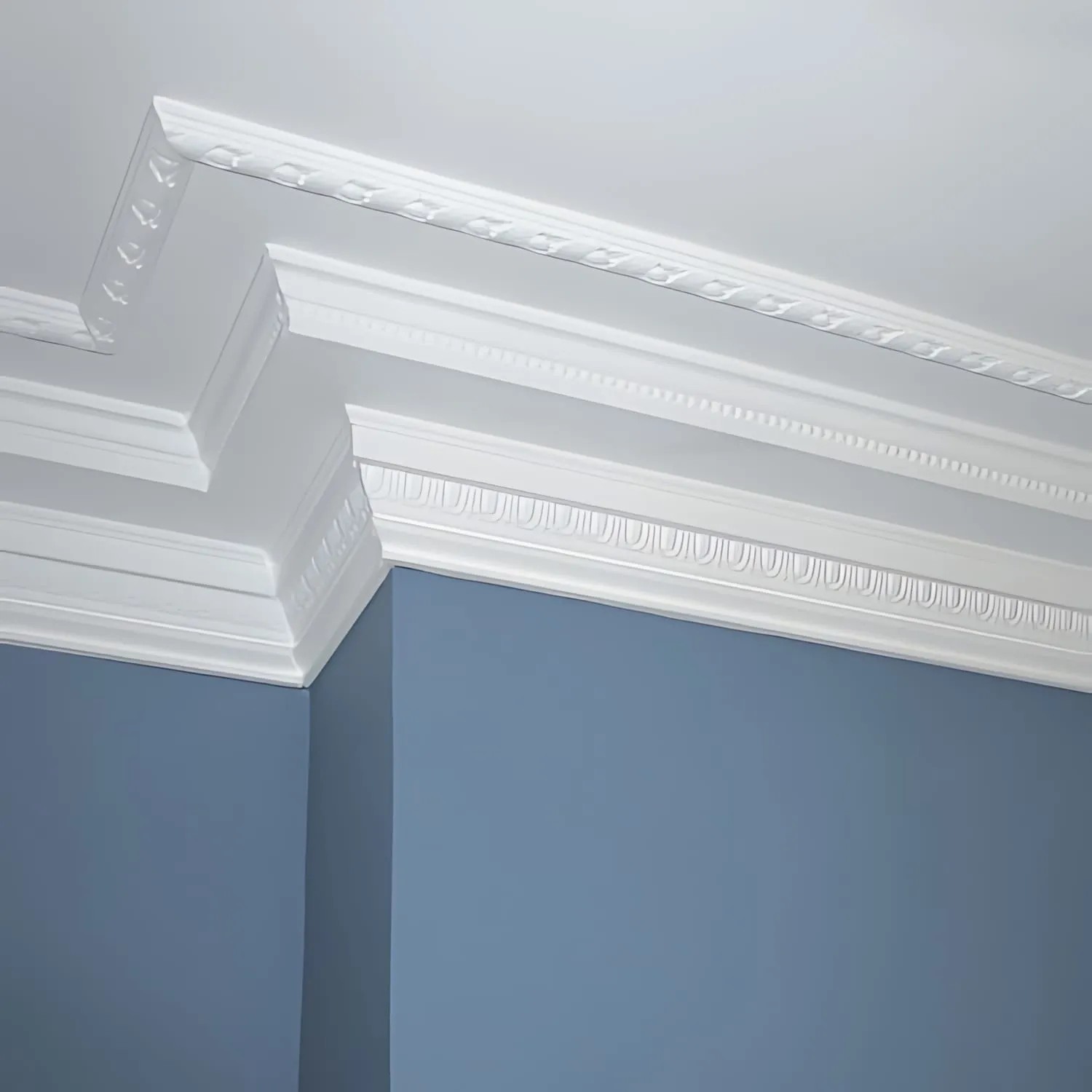Barre Décorative Orac Decor P1020 LUXXUS – Moulure Stuc Blanc 2 Mètres