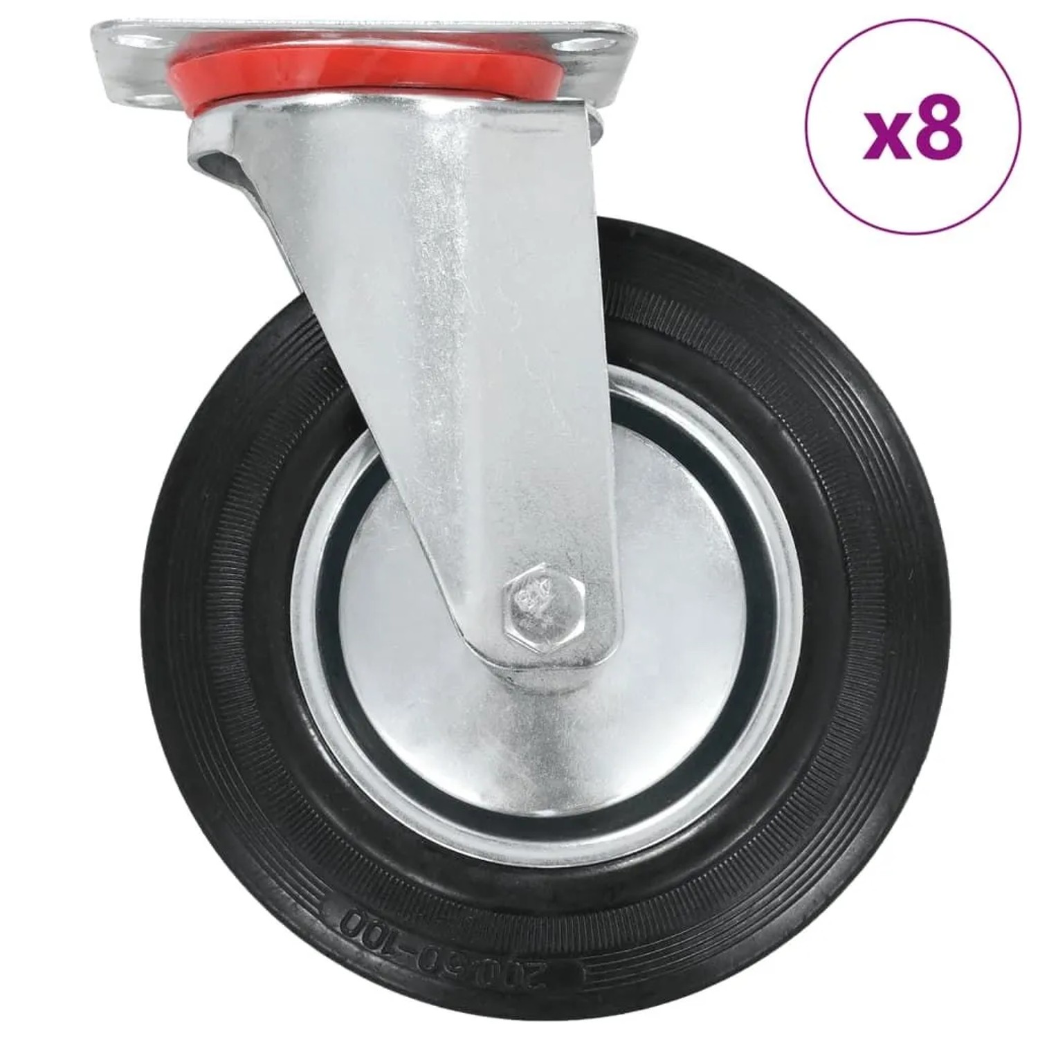 vidaXL 8 Stk Lenkrollen 200 mm 278001