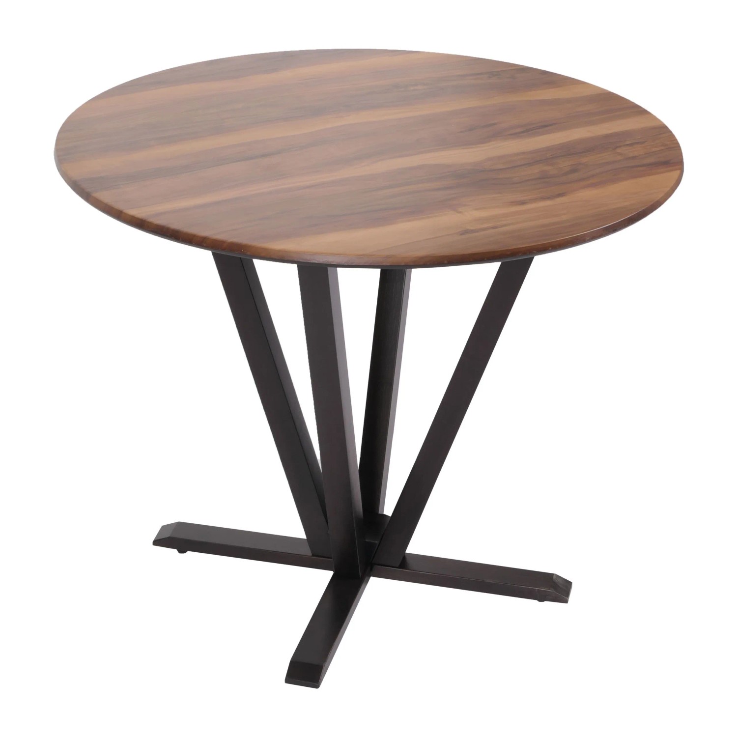 MCW Bistrotisch M56 Massiv-Holz HPL Laminat Melamin Sheesham Holz-Optik
