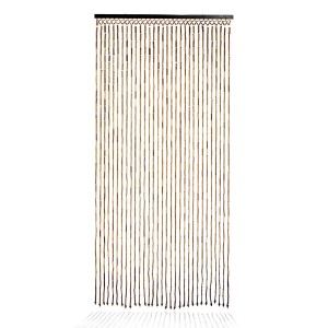 Kobolo Bambus Türvorhang, 90x200cm, Insektenschutz mit 31 Strängen.