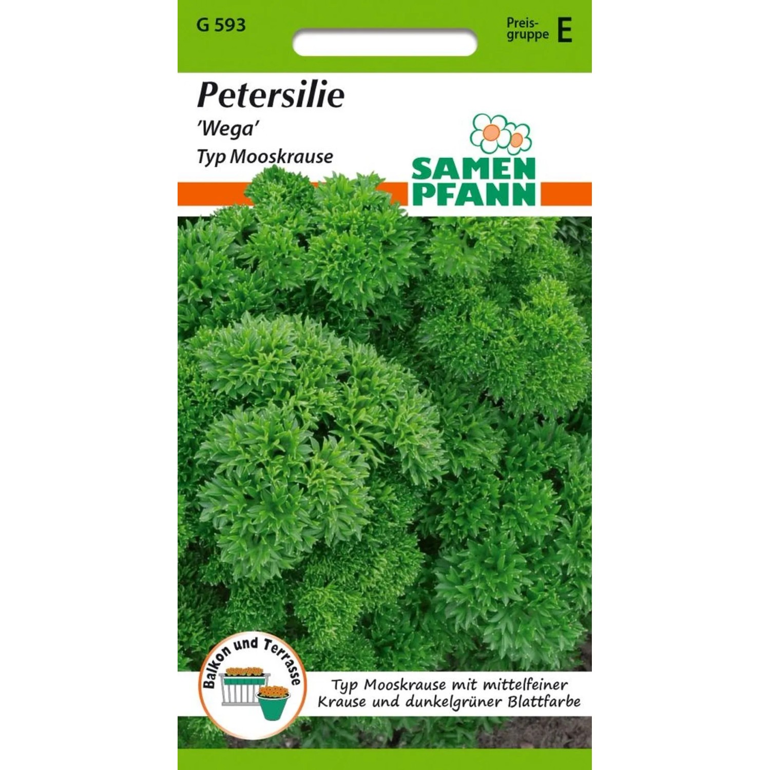 SAMEN PFANN Petersilie Mooskrause Wega Kleinpackung