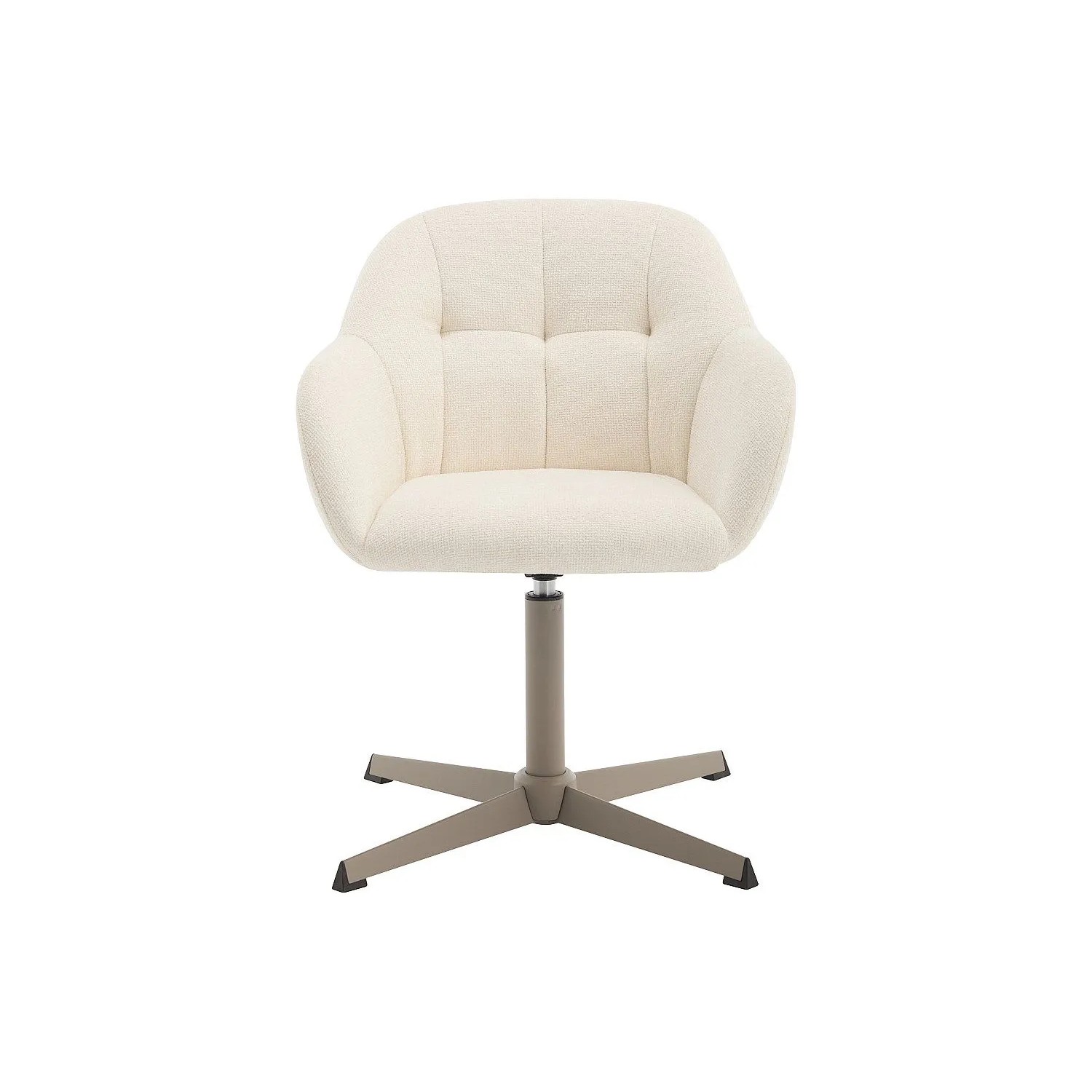 Vente-unique Bürostuhl Ohne Armlehnen Lanciega Cremefarben 59.5 cm