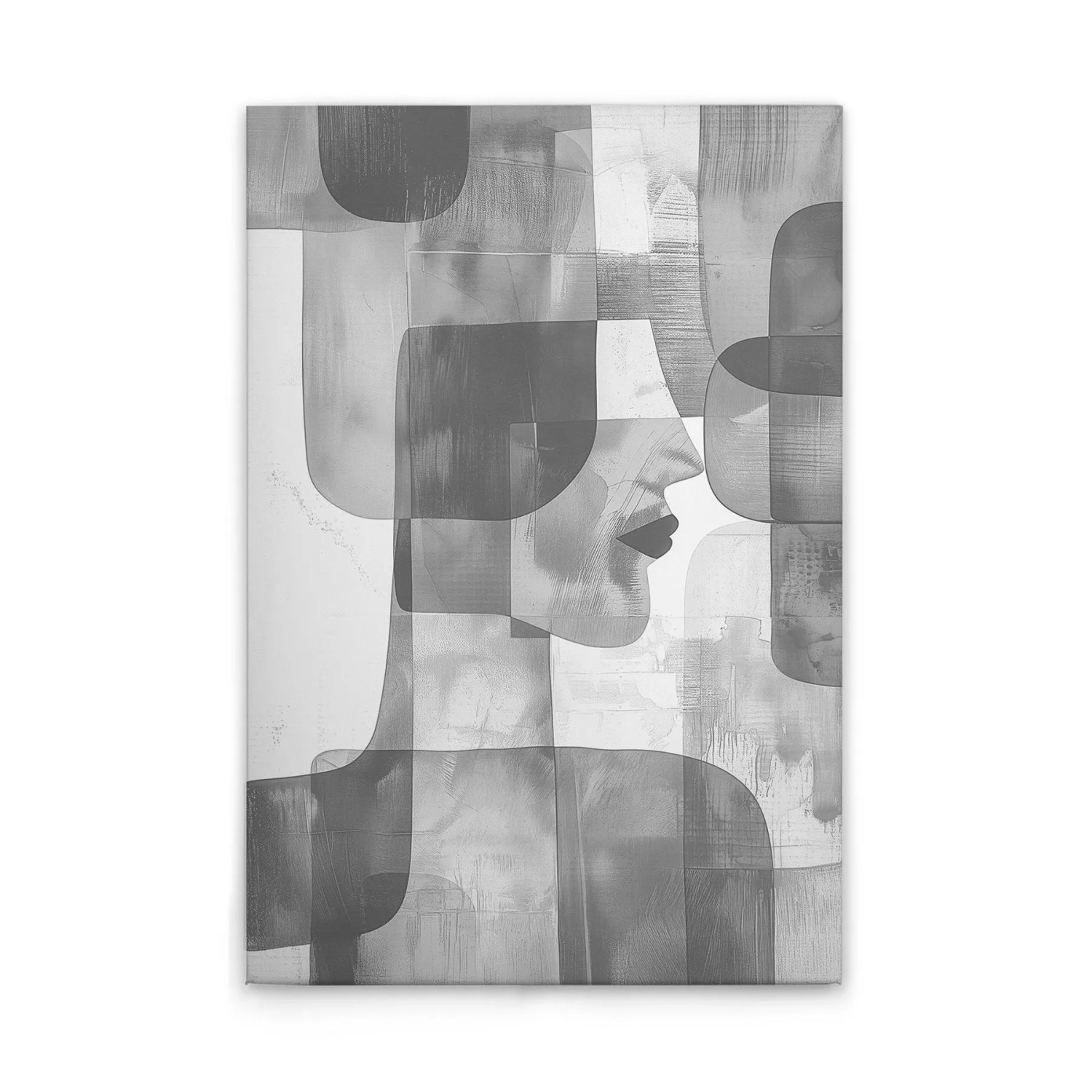 Tadessi Leinwandbild - M1-No.52098 - Abstraktes Gesicht - 80 x 120 cm - Querformat