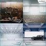 LUXULA LED Feuchtraum Wannenleuchte 4er-Set in Werkstatt, Keller, Lager und Garage.