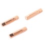3-teiliges Set LUX Stromdüsen M6, Zubehör für Schweißgeräte.