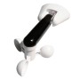 Windsensor/Sonnensensor für Home Deluxe Vollkassettenmarkise ELOS, weiße Halterung, schwarzer Sensor.