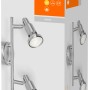 Ledvance LED-Spot, 2-flammig, silberfarben, 17 cm. Deckenleuchte mit zwei Strahlern in Produktverpackung.