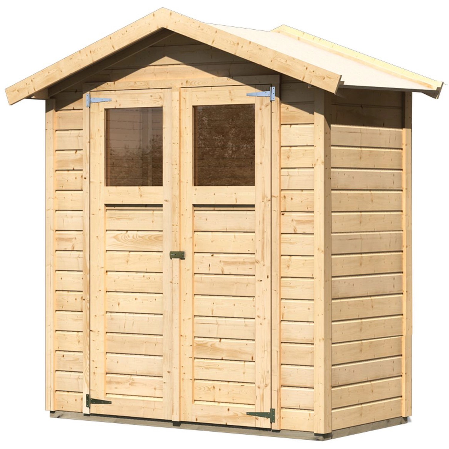 Karibu Holz-Gartenhaus Rom Satteldach Unbehandelt 177 cm x 89.5 cm günstig online kaufen