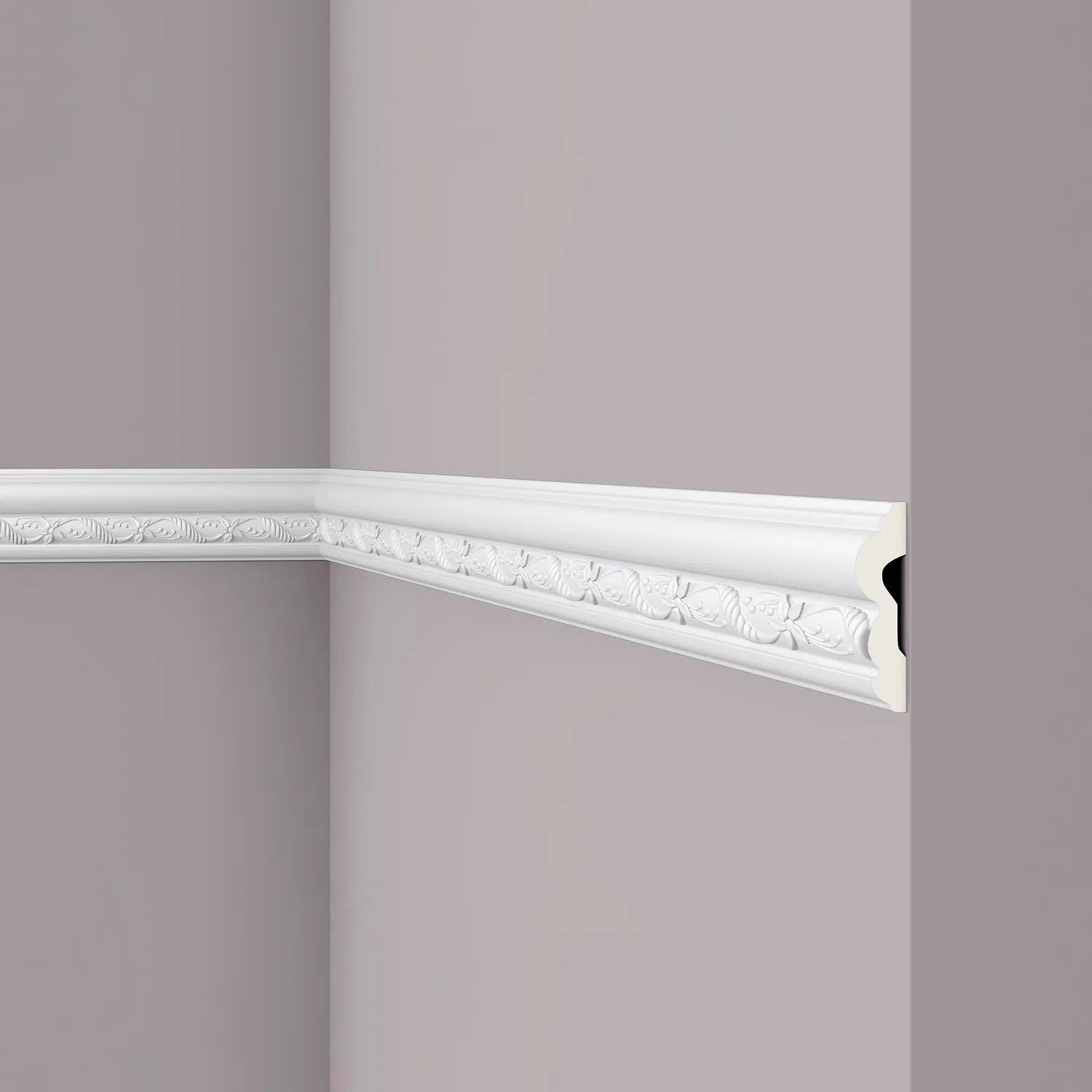 NOEL & MARQUET NMC Z30 ARSTYL Wand- und Friesleiste Zierleiste Stuckleiste 2 m 200 cm x 2,2 cm x 8 cm Weiß