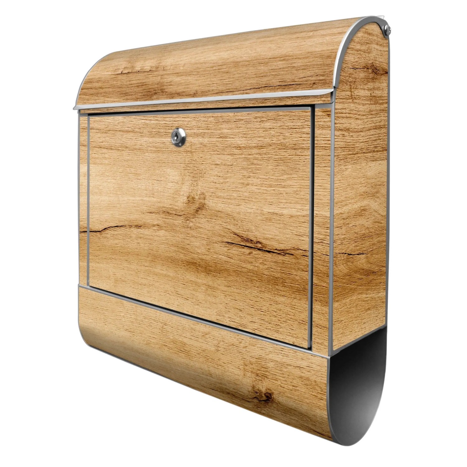 Banjado Design Briefkasten Silber Pulverbeschichtet 39x47x14cm 2 Schlüssel günstig online kaufen