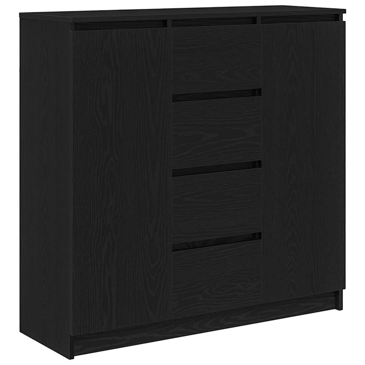 vidaXL Sideboard mit Schubladen Schwarz Eichen-Optik 100,5x35x98,5 cm 33284 günstig online kaufen