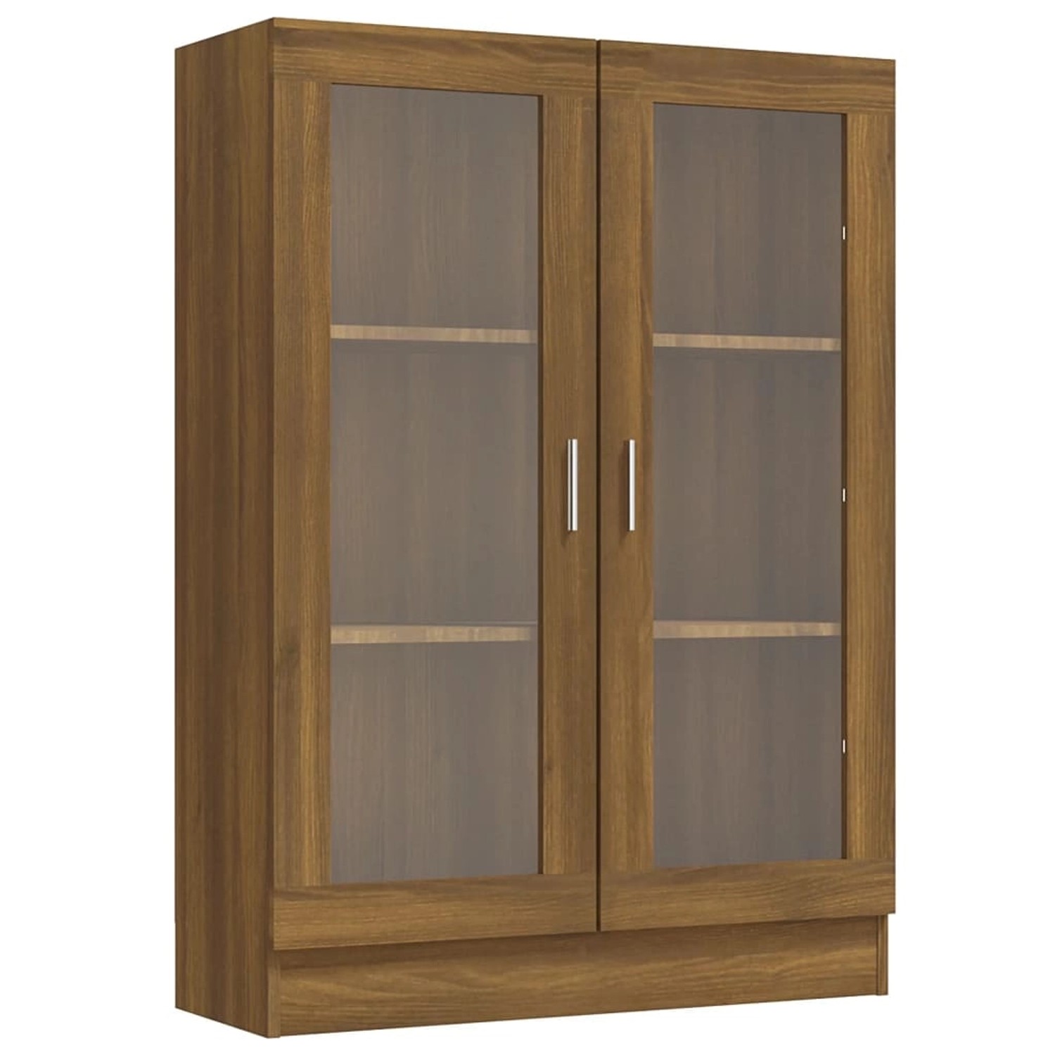 vidaXL Vitrine Vitrine Regal Highboard Vitrinenschrank Braun Eiche-Optik 82 günstig online kaufen