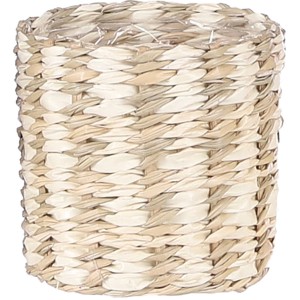 Pflanzkorb Alexis, Ø 9 cm, aus Seegras geflochten, verschiedene Farben.