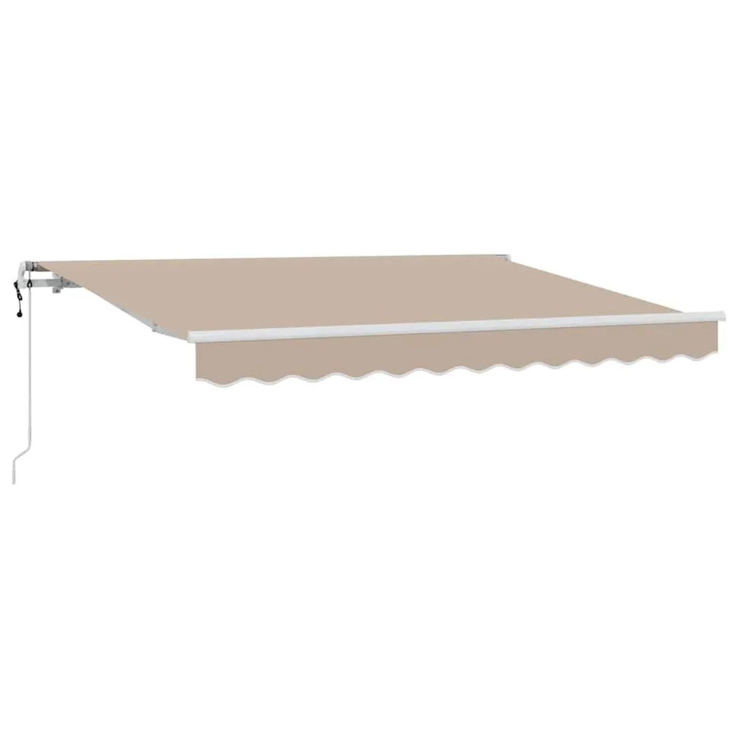 vidaXL Einziehbare Markise Beige 350 x 200 cm Stoff 3329719