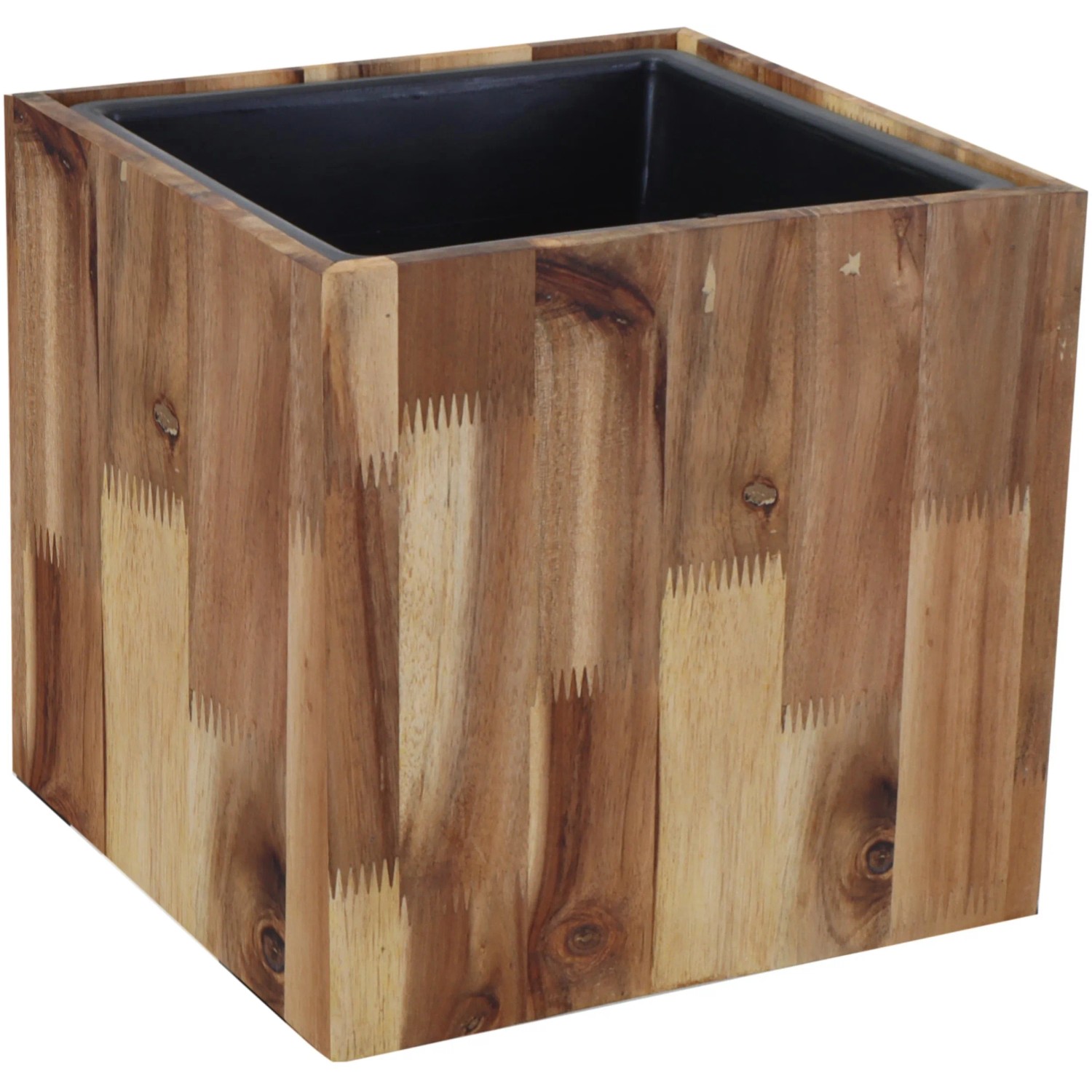 Quadratischer Blumentopf 40 Cm Aus Kunststoff – Mit Untersetzer, 35 Cm Hoch, Robust & Leicht Für Garten & Balkon