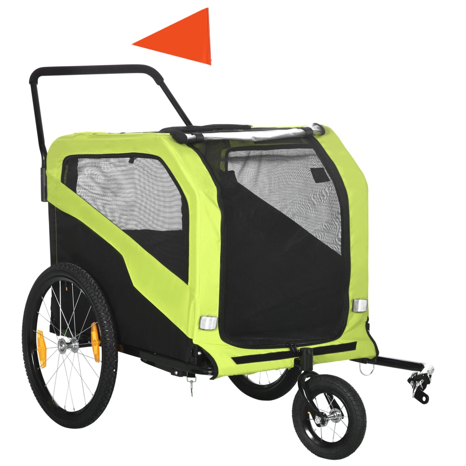PawHut Hundeanhänger  Stahl Oxford-Gewebe 170L x 77B x 90H cm