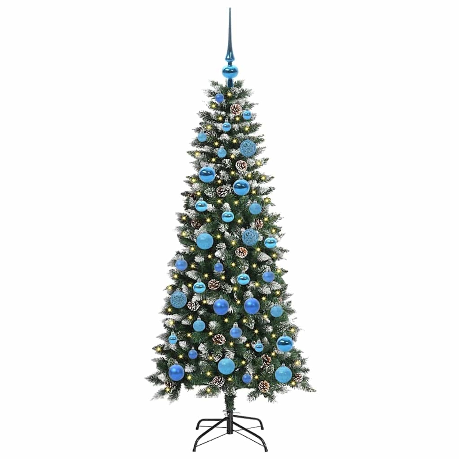 vidaXL Künstlicher Weihnachtsbaum mit 150 LEDs Grün 66 x 66 x 150 cm 3395815