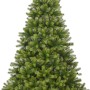Grüne LED Kunsttanne Nagano, 180 cm hoch, für stimmungsvolle Weihnachtsdeko.